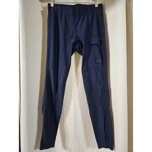 PIPER BY SMARTPAK Blue Full Seat Silicone Grip Riding Leggings Breeches Medium